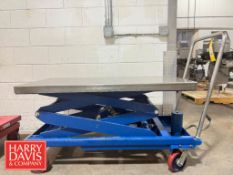 S/S Flat Top Scissor Lift Cart: 4’ × 2’