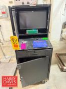 Portable Forman’s Desk with HP Monitor and APC Back-ups Pro 1000 Computer