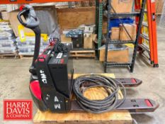Raymond 4,500 LB Capacity Electric Pallet Jack, Model: 8210, S/N: 821-19-37085