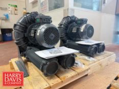 (2) NEW 2022 Effepizeta 1.5 HP 3,530 RPM Motor, Model: 3CP100LF/2 , S/N: 28633, 28632