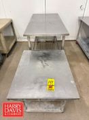 Assorted Portable S/S Tables: 36