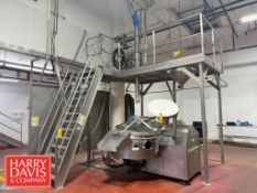 S/S Platform: 10’ x 6.5’ x 10’ with Stairs and Safety Rail