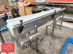 S/S Belt Conveyor: 8' x 8” with Drive