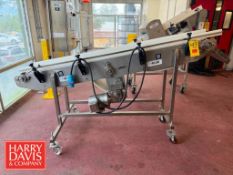 Portable S/S Incline Conveyor: 7’ x 10” with Drive
