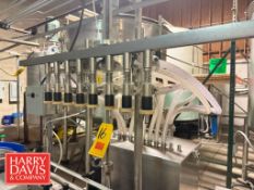 Generic 12-Head Gravity Piston Filler with Control Panel