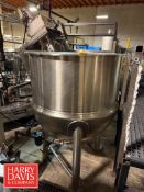 300 Gallon S/S Kettle with Adjustable Bottom Sweep Agitation