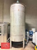 1,500 Gallon S/S Tank with Top Agitation