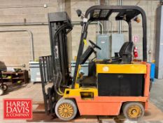 CAT 5,000 LB Capacity Electric Fork Lift, Model: E, S/N: 495R