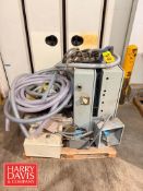 Assorted Control Panels, Conveyor and Conveyors Parts, Forklift Battery, Model: GNB2401480 and Hose