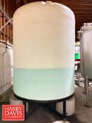 3,000 Gallon Polly Tank: Mounted on Steel Base