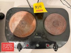Portable GE Double Burner Hot Plate