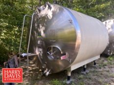 Walker 3,000 Gallon S/S Glycol Refrigerated Horizontal Tank, Model: HHT, S/N: SPG-27575