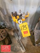 Pipe Vice, Central Machinery Bench Top Drill Press, Uline Roller Seat and Expanded Metal Shelf Unit