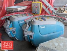 Tennant Walk-Behind 24 Volt Floor Scrubbers, Model: T500 (Location: Modesto, CA)