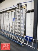 Aluminum Ladders: (2) A-Fame, (1) Extension (Location: Hubbard, TX)