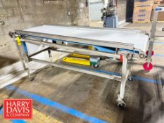 Portable Inspection Conveyor: 8' x 2.5' with Drive (Location: Albion, NY)