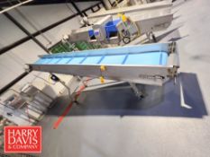 Portable ICF S/S Flighted Incline Conveyor, S/N: 18509: 13' x 24