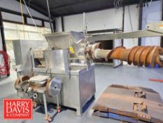 Weiler S/S Grinder, Model: FP-1000, S/N: 95-457 with S/S Auger Hoist, S/S Cart, Tools and Spare