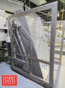 Vestil S/S 4,000 LB Capacity Hydraulic Box Dumper, Model: HBD-77, S/N: S2014655 with Safety Cage and