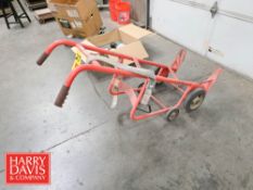 Heavy Duty Drum Dolly with Belted Tie-Down Strap