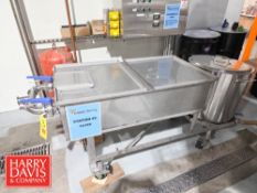 Portable S/S 60 Gallon Rectangular Honey Filter Skid with Filter Tank: 48