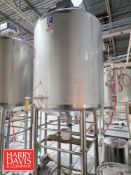 2017 Feldmeier 500 Gallon Dome-Top, Cone-Bottom Vertical Jacketed 304 S/S Processing Tank