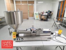 Jores Technologies S/S Tabletop Volumetric Product Piston Filler, Top Mounted Removable Funnel