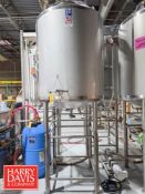 2017 Feldmeier 500 Gallon Dome-Top, Cone-Bottom Vertical Jacketed 304 S/S Processing Tank