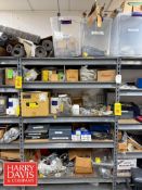 Storage Rack with Contents, Including: Assorted Chain Assembly, Sprockets, Dayton Blower, Hose