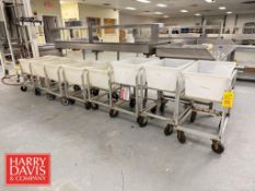 S/S Carts with Poly Bins: (3) 2’ × 16