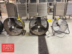 Portable Fans: (2) 26’, (1) 20