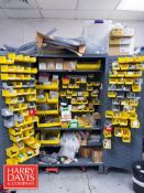 Spare Parts Cabinet with Contents, Including: Power Supplies, Transmitters, Couplings, Wire Assembly