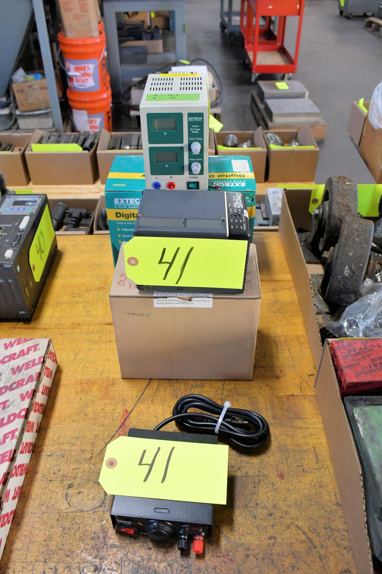 Lot - Extech Model 382200 DC Power Supply, Koyo Direct Logic Model 405 ...