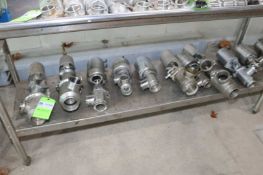 (16) S/S Air Valves, Some 2-Way Type & 3-Way Type, Assorted Sizes (INV#81046)(Located @ the MDG Auct