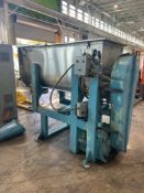 S/S Ribbon Blender, with Motor, with S/S Hinge Lids, Mounted on Mild Steel Frame (INV#99660) (Locate