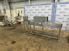 Spray Tunnel & Conveyor, with Aprox. 6” W S/S Conveyor, with S/S Bottle Orientor Conveyor, Mounted o