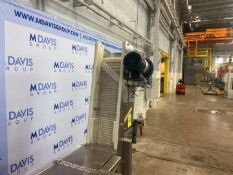 New England Machinery Inc. Cap Hopper/Incline Conveyor, M/N H/E-3.5, S/N 1-8663, with Motor, Mounted