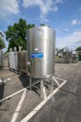 2013-2014 ABC Process Solutions 1,000 LTRS S/S Vertical SERUM Tank, MOC: AISI 316, Job No.: SST-1001