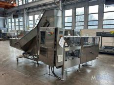 PACE OMNI-M350 BOTTLE UNSCRAMBLER WITH PACE S/S INCLINE BOTTLE HOPPER FEEDER