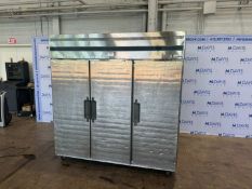 Everest 3-Door S/S Refrigerator, M/N ESR3, S/N BSR3-0211-0003, 1/3 hp, R134 Refrigerant, High