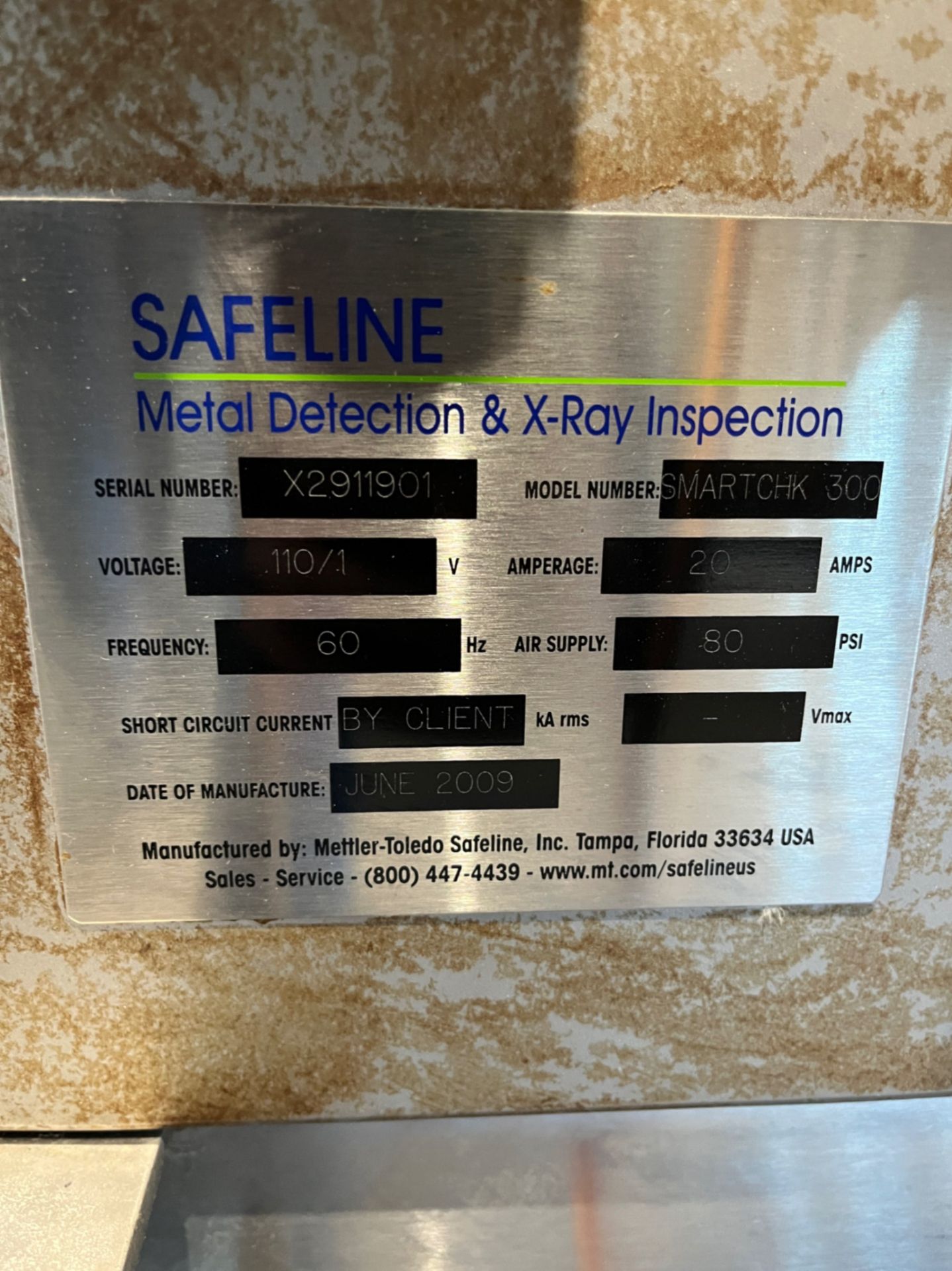 METTLER TOLEDO SAFELINE METAL DETECTION & X-RAY SYSTEM - Image 8 of 8