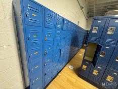 (1) SECTION OF CUBBY HOLE LOCKERS