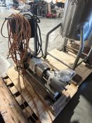 Used Sundyne model MR125-NNTC sine positive displacement pump. Stainless steel contacts. 5 Hp Sew
