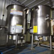 2 x Cleveland kettle Model KEL.Steam Jacketed Electric Kettle. Serial Number 10923052154. 440/480