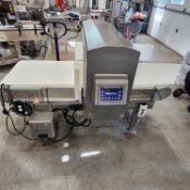 Mettler Toledo Metal detector Conveyor dimensions 22 inch large by 52 inch long, aperture