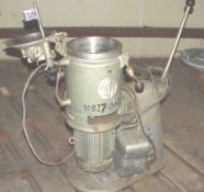 Used 8 liter Gunther Papenmeier stainless steel Hi-Intensity mixer type TLHK8. 1 hp motor. Jacket