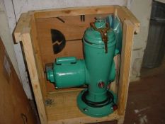 Used DeLaval gyrotester. Test tube head with stainless steel tube holders. Gear driven to produce