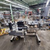 UNIVERSAL Labeler Print and Play System, 6 inch table top conveyor, 115 volts, 10 amps 1/2 HP,