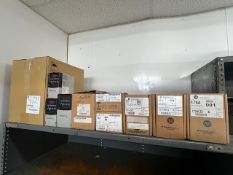 All contents on shelf are Allen Bradley, most items new open box includes:  1 Powerflex 527 25 hp