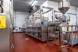 AJT Two Lane Custom Cup Packaging Machine with Siemens Siamatic Smart Controls and Touch Pad Smart